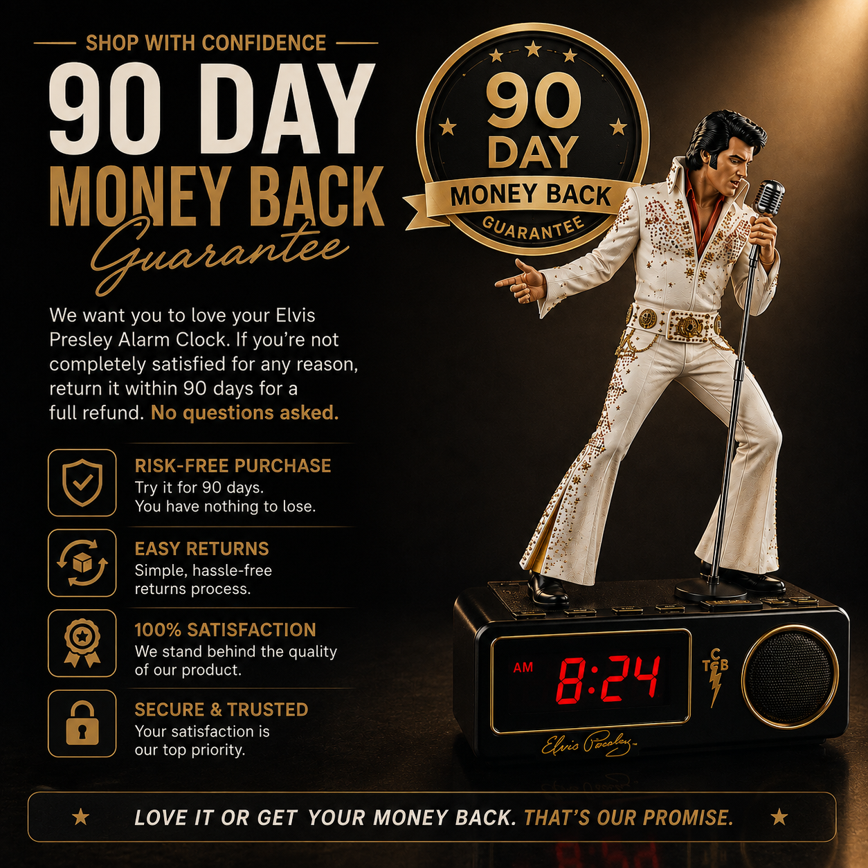 Elvis Presley Digital Alarm Clock