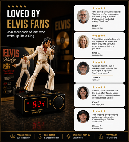 Elvis Presley Digital Alarm Clock